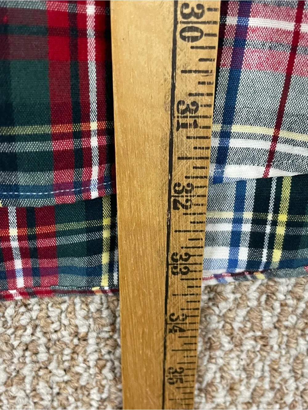 Polo Ralph Lauren Shirt XLT Red Plaid Brushed Cotton Oxford Button Up T352
